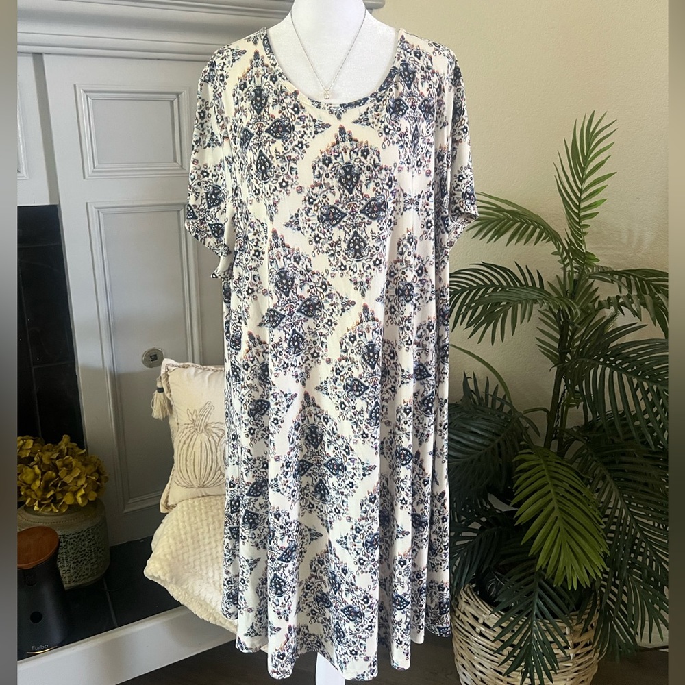 Label Be Patterned Shirt Dress